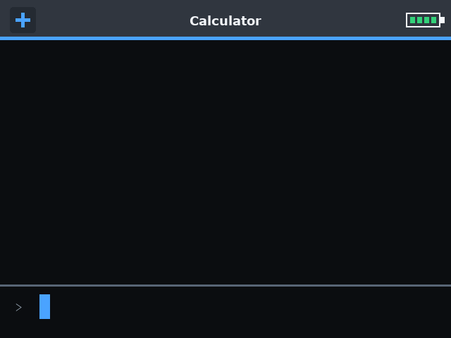OpenCalc OS tour showing calculator, graphing, apps, scripting, and games